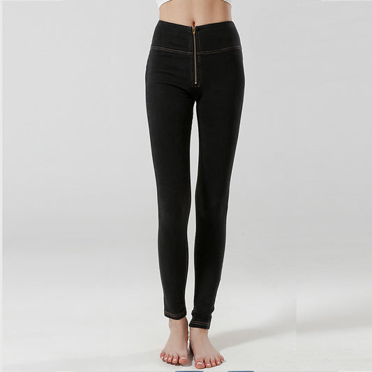 Slim-fit Buttocks Denim Women's Pencil Pants High Waist