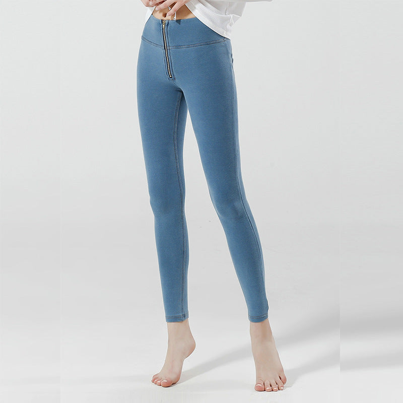 Slim-fit Buttocks Denim Women's Pencil Pants High Waist