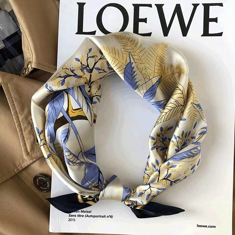 Fashion All-Match Thin Silk Scarf Headband