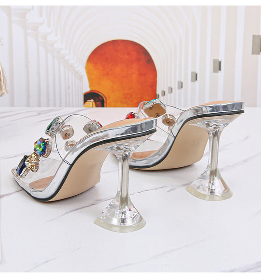 European And American Personality Cool Rhinestone Sandals