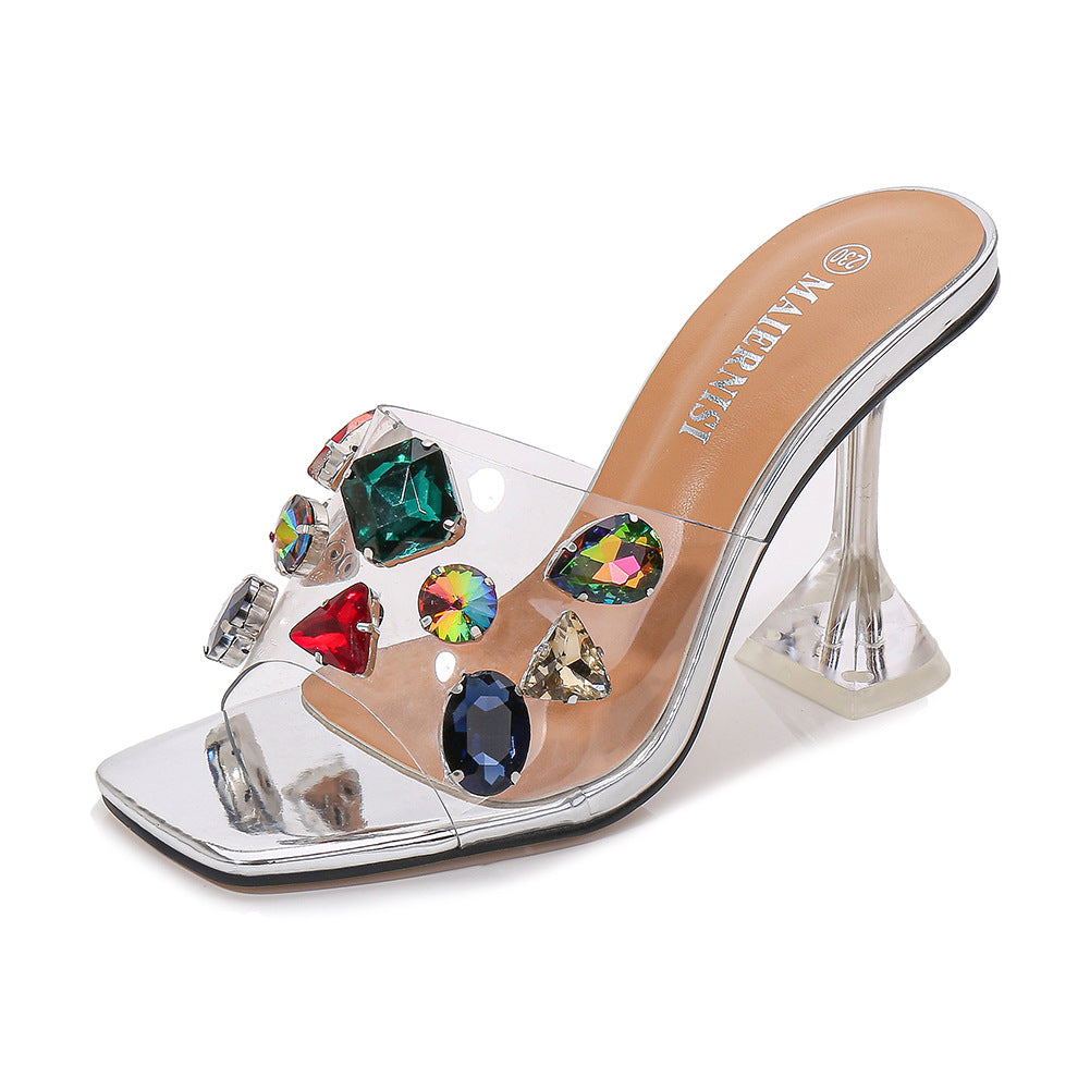 European And American Personality Cool Rhinestone Sandals