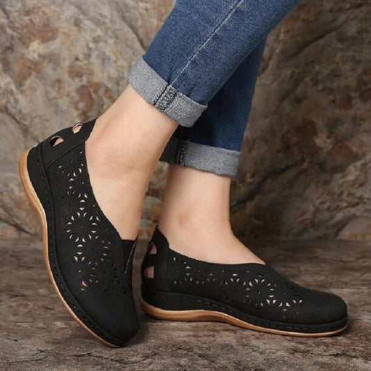 Hollow Wedge Heel Hot Selling Women's Single Shoes