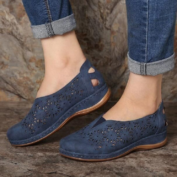 Hollow Wedge Heel Hot Selling Women's Single Shoes