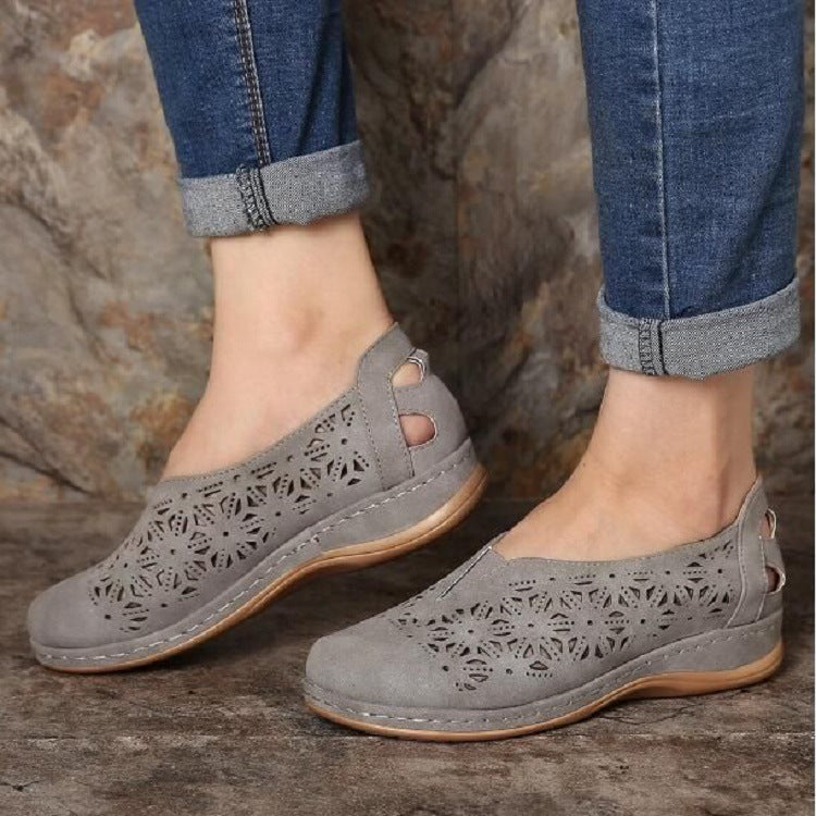 Hollow Wedge Heel Hot Selling Women's Single Shoes