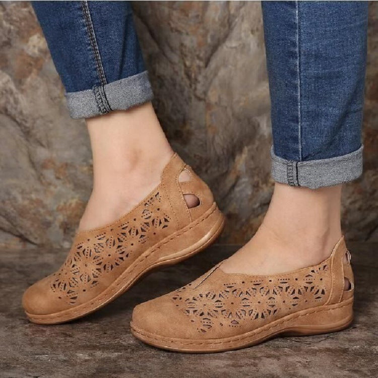 Hollow Wedge Heel Hot Selling Women's Single Shoes