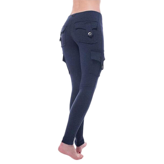 New Stretch Tight Fitting Hip Footed Sports Pants