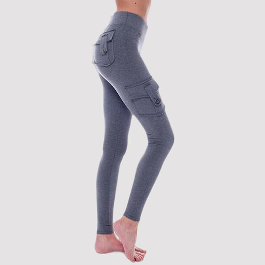 New Stretch Tight Fitting Hip Footed Sports Pants