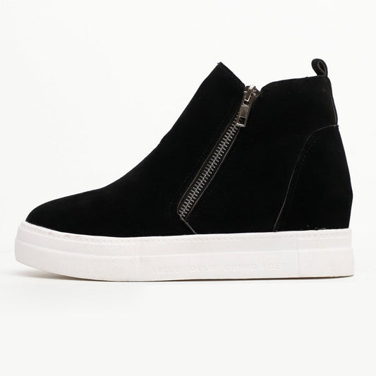 Seasonal New Style Wedge Heel Side Zipper Single Shoes Women
