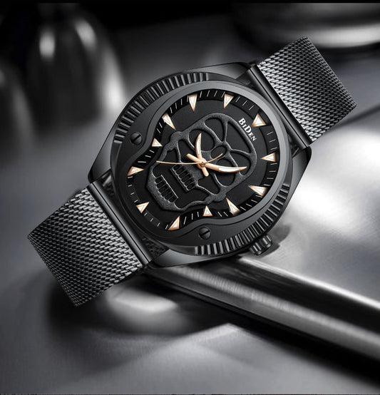 Personality fashion waterproof cool ghost quartz watch