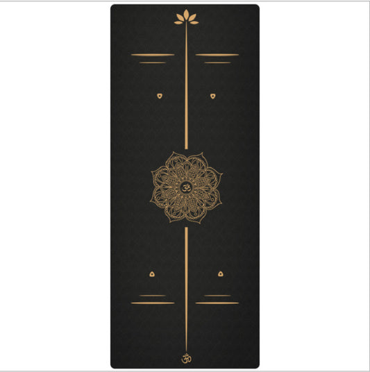 Rubber Pu Postural Line Yoga Mat