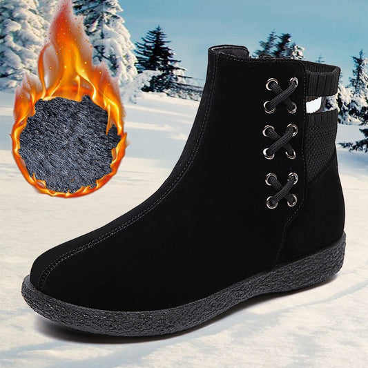 New Autumn And Winter Snow Boots Women's Plus Size Plus Velvet Cotton Shoes