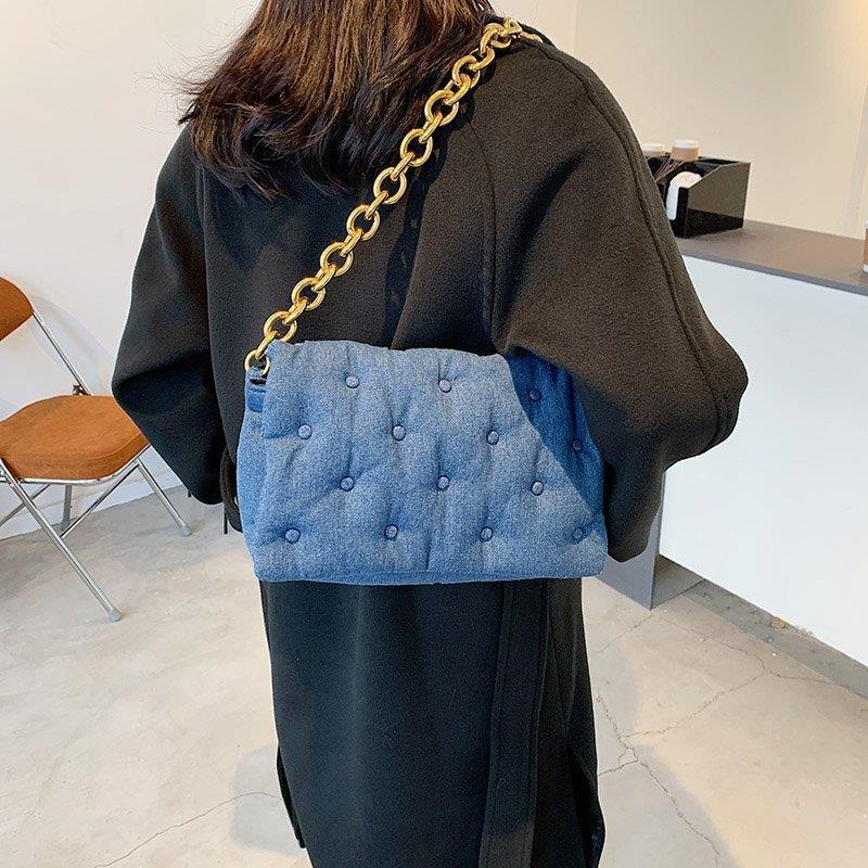 Korean Style Messenger Fashion Simple Single Shoulder Chain Small Square Bag