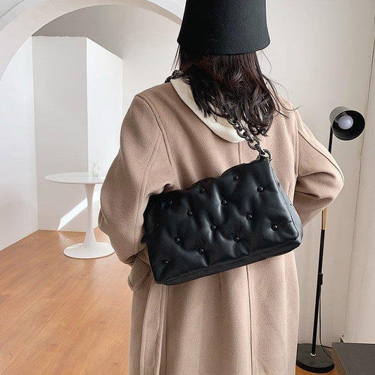 Korean Style Messenger Fashion Simple Single Shoulder Chain Small Square Bag