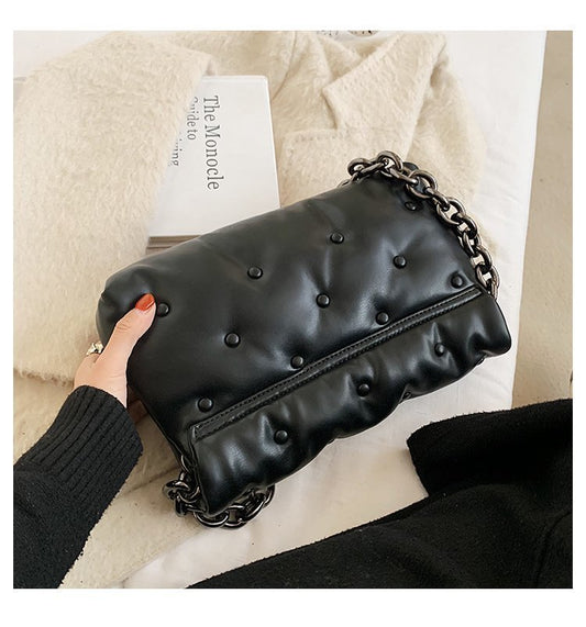 Korean Style Messenger Fashion Simple Single Shoulder Chain Small Square Bag