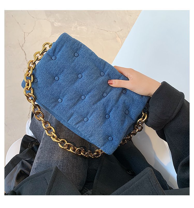 Korean Style Messenger Fashion Simple Single Shoulder Chain Small Square Bag