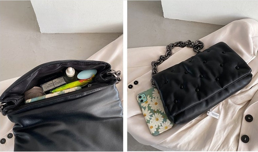 Korean Style Messenger Fashion Simple Single Shoulder Chain Small Square Bag