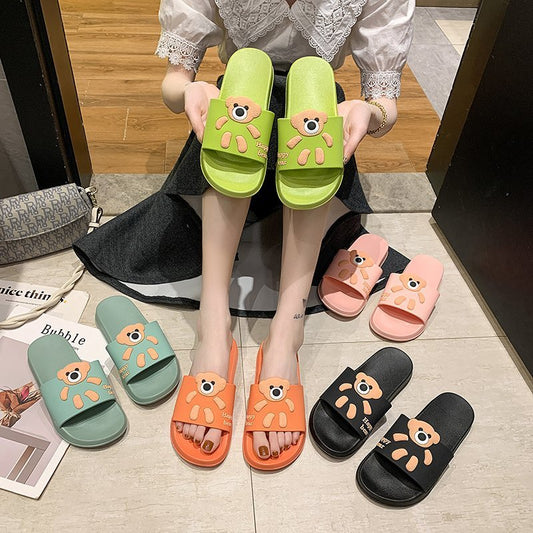 New Style Slippers Female Summer Cartoon Cute Home Indoor Fashion Platform