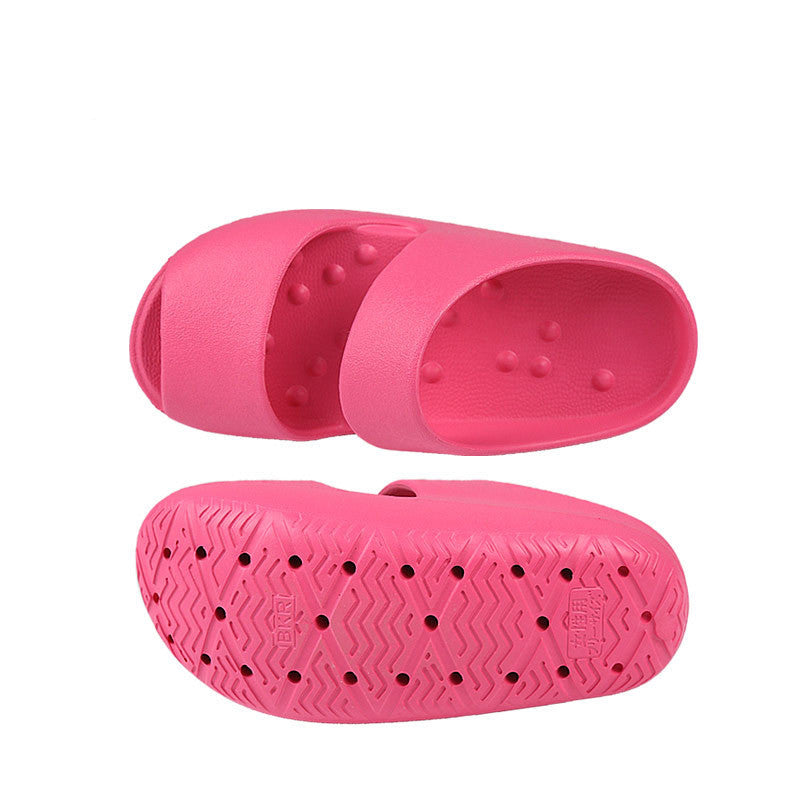 Non-slip Wedge With Pellet Massage Swing Slipper