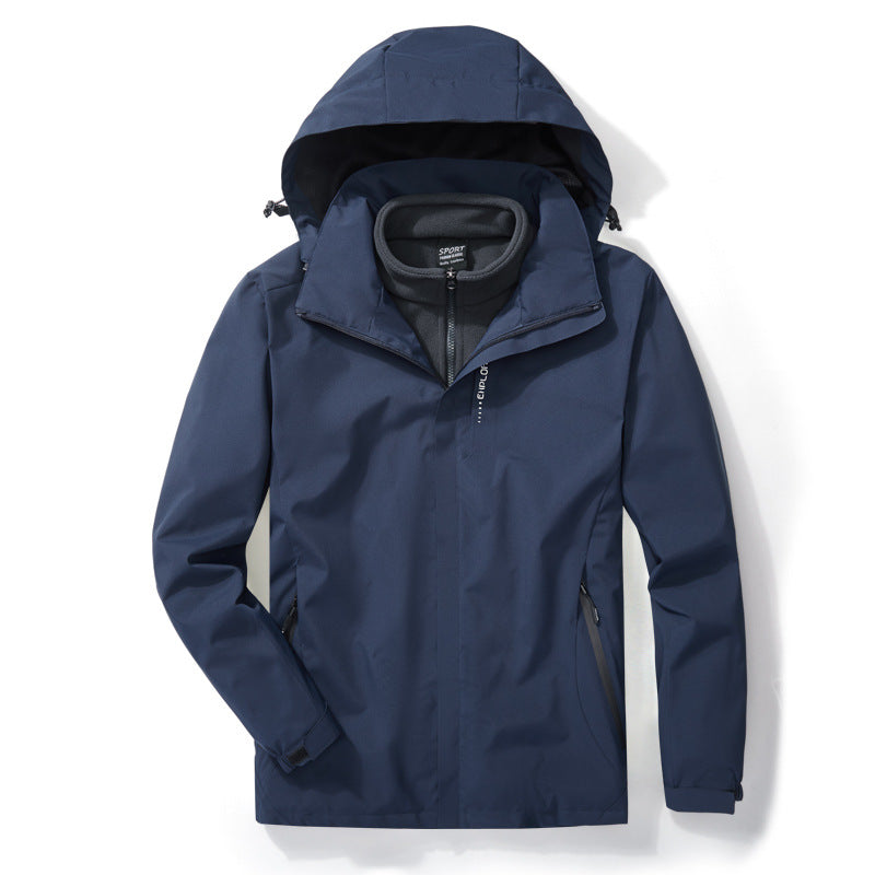 Winter Outdoor Storm Jacket 3 In 1 Removable Fleece Liner