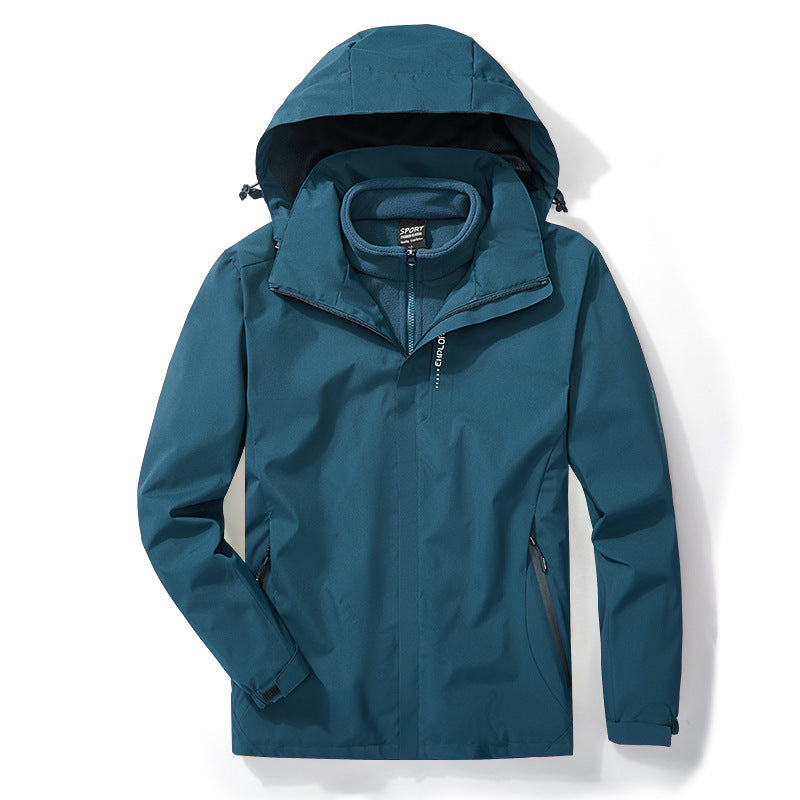 Winter Outdoor Storm Jacket 3 In 1 Removable Fleece Liner
