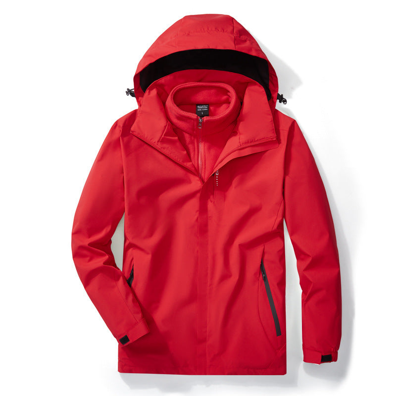 Winter Outdoor Storm Jacket 3 In 1 Removable Fleece Liner
