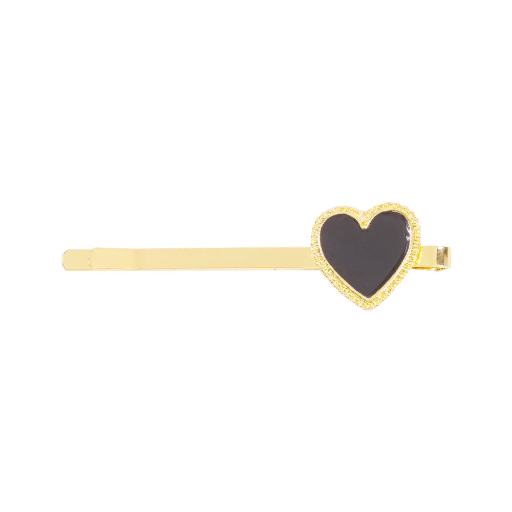 Creative Fashion Alloy Drop Oil Love Hairpin Hair Band Women
