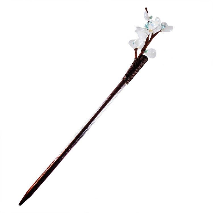 Net Red Hanfu Accessories Costume Pan Hair Headdress Super Fairy Handmade Plum Hairpin