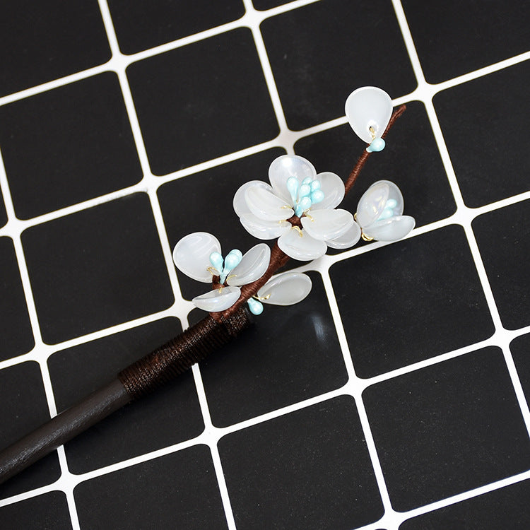 Net Red Hanfu Accessories Costume Pan Hair Headdress Super Fairy Handmade Plum Hairpin