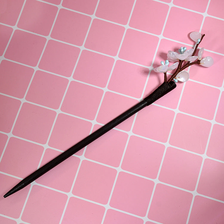 Net Red Hanfu Accessories Costume Pan Hair Headdress Super Fairy Handmade Plum Hairpin