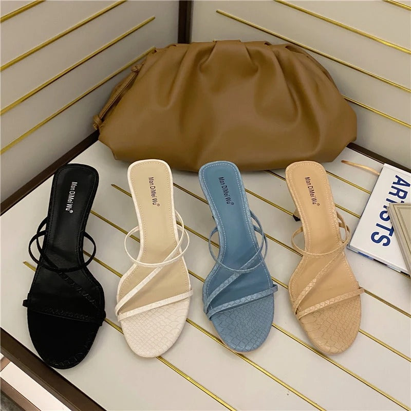 Summer New Style Korean Stiletto Sandals Slippers