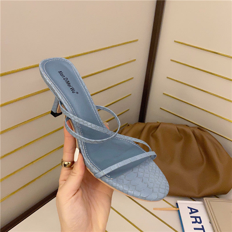 Summer New Style Korean Stiletto Sandals Slippers