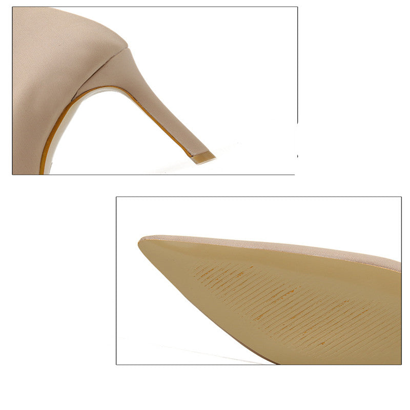 High-Heeled Ankle Boots Thin Thin Boots Wild Socks Boots Tide