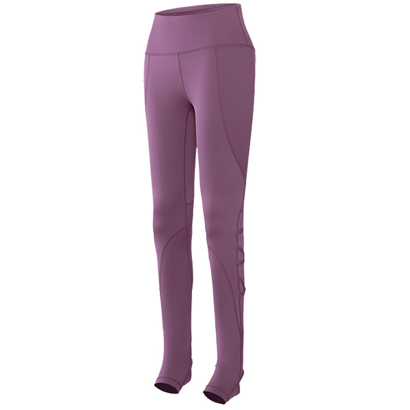 Peach Pants Mesh Nylon Nude Fitness Yoga Pants