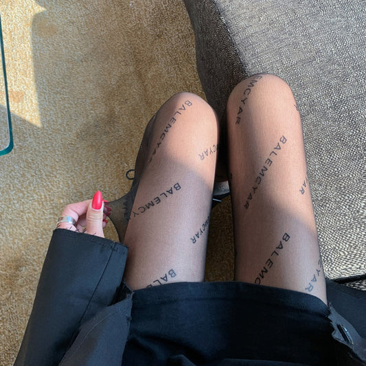 Spring And Autumn All Match Thin Black Stockings