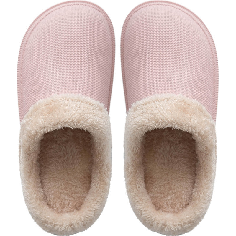 Women's Thick-Soled Outdoor Waterproof Cotton Slippers For Outer Wear