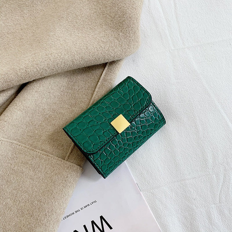 Crocodile Pattern Soft sSurface Card Holder Coin Purse