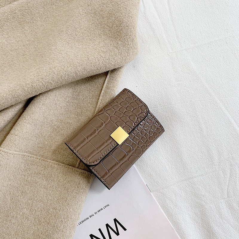 Crocodile Pattern Soft sSurface Card Holder Coin Purse