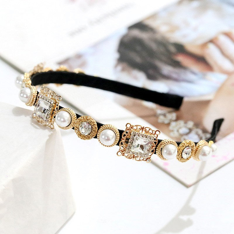 Simple Multi-Color Versatile Headband, Exquisite and Delicate Metal Bridal Headband