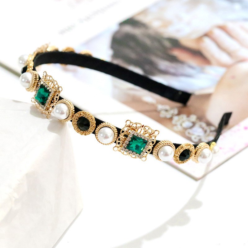 Simple Multi-Color Versatile Headband, Exquisite and Delicate Metal Bridal Headband