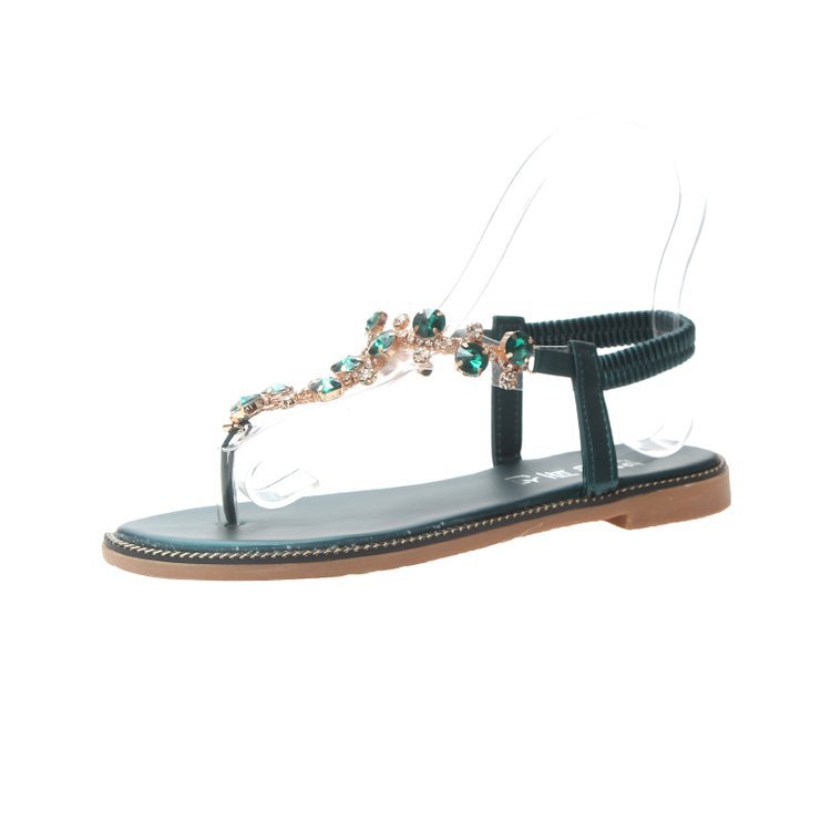 New Korean Style Roman Sandals Flat Heel Beach Shoes