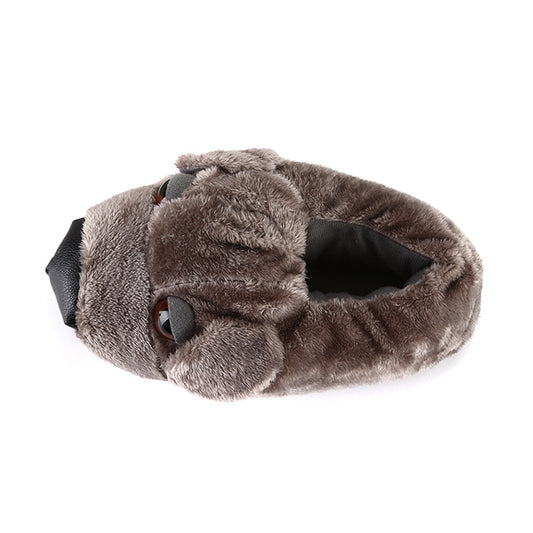 Home Warm Animal Cotton Shoes All-inclusive With Cartoon Wool Slippers