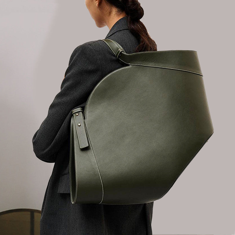 Fan-Shaped Bag Student Shoulder Bag Big  Underarm Bag All-Match Handbag