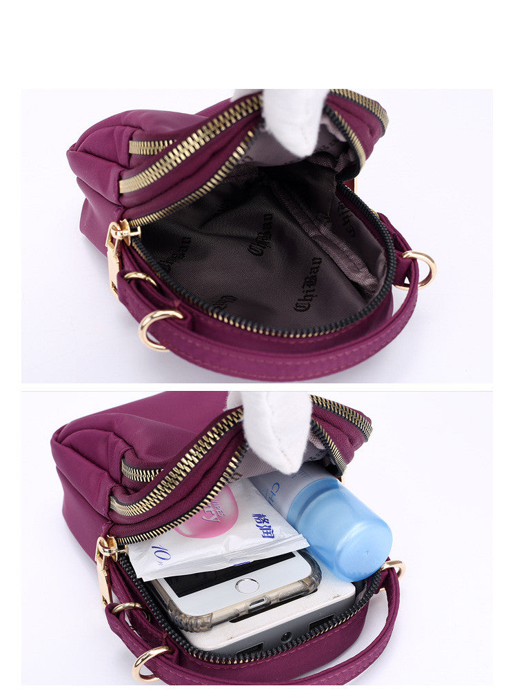 One-Shoulder Portable Nylon Oxford Coin Bag Crossbody Bag
