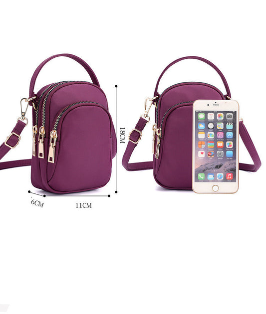 One-Shoulder Portable Nylon Oxford Coin Bag Crossbody Bag