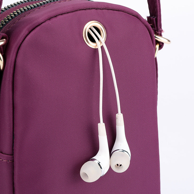 One-Shoulder Portable Nylon Oxford Coin Bag Crossbody Bag
