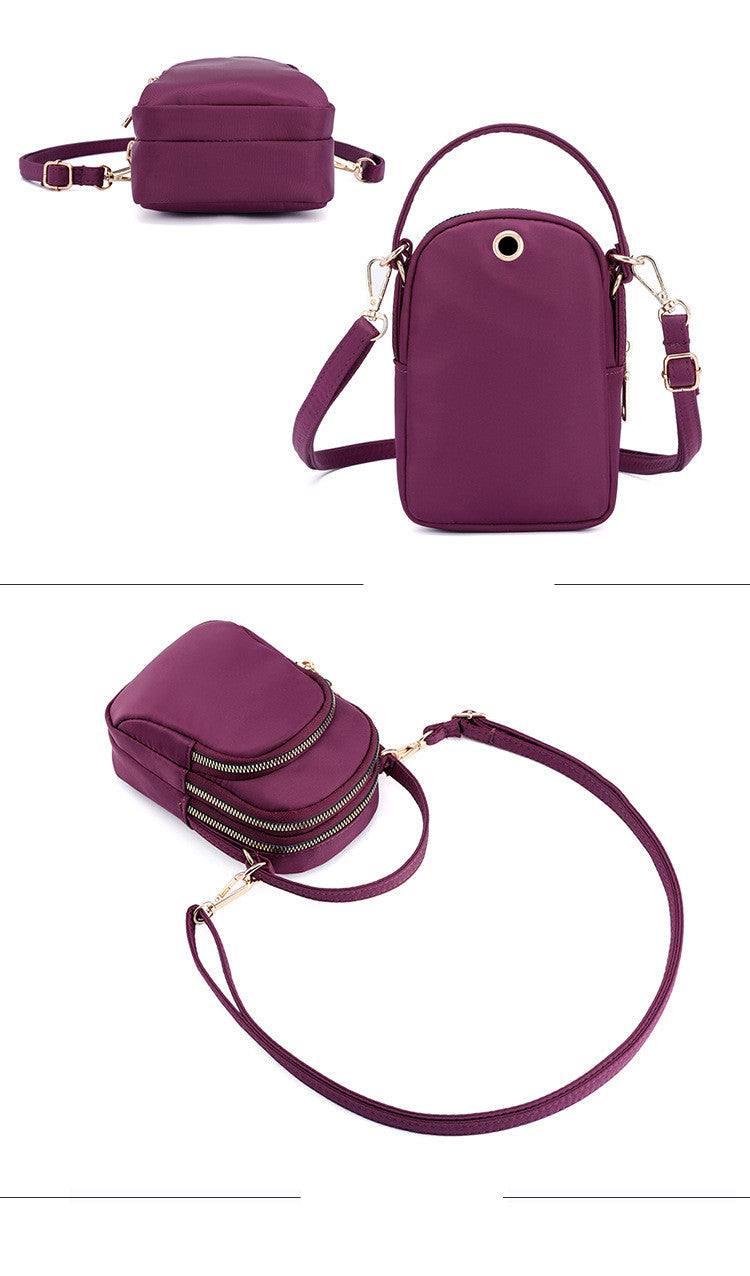 One-Shoulder Portable Nylon Oxford Coin Bag Crossbody Bag