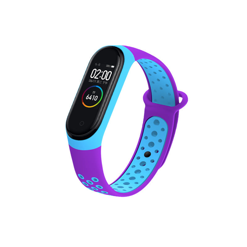 Mi Band 4 Wristband Universal Mi 3 Smart Sports Bracelet With Dual Color Replacement Strap