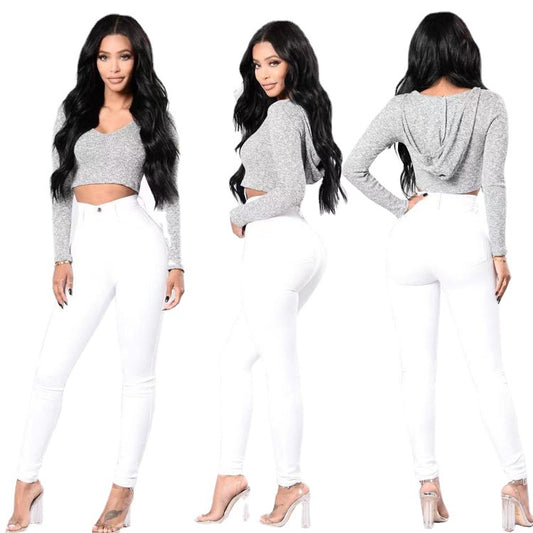 New Elastic Skinny Women's Small Feet Jeans