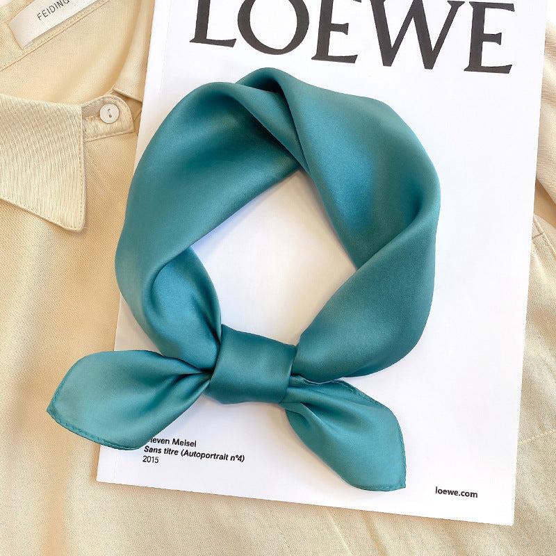 Scarf To Protect The Cervical Spine Autumn Thin Small Square Scarf Tie Hair Band