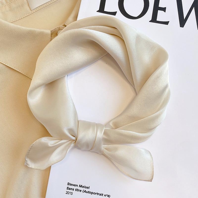 Scarf To Protect The Cervical Spine Autumn Thin Small Square Scarf Tie Hair Band